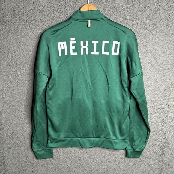 Adidas Mens Mexico Anthem Jacket Green Size Small Soccer Futbol World Cup 2018 - Picture 3 of 11